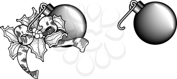 Royalty Free Clipart Image of Ornaments