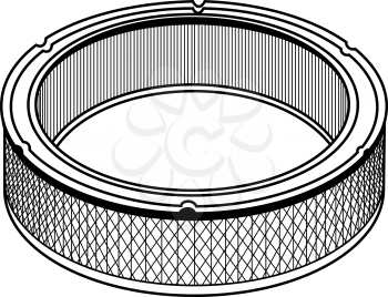 Royalty Free Clipart Image of an Air Filter