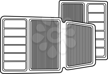 Royalty Free Clipart Image of Floor Mats