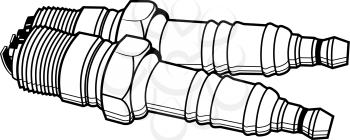 Royalty Free Clipart Image of Sparkplugs