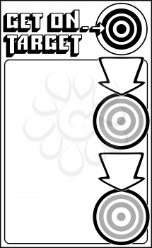 Royalty Free Clipart Image of a Target Promo