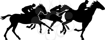 Racehorses Clipart