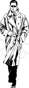 Trench-coats Clipart