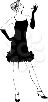 Dressfeathertrim Clipart