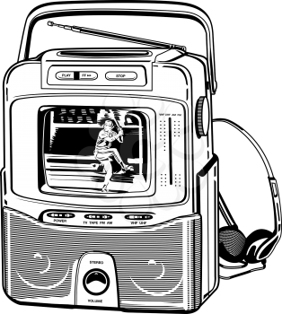 Portablehandheldtv Clipart