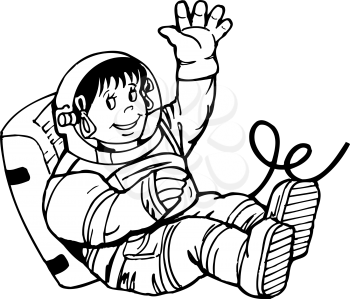 Childastronautcartoon Clipart