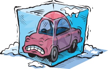 Frozencarcartooncolor Clipart