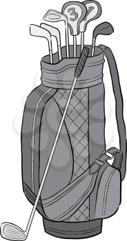 Golfbagclubs Clipart