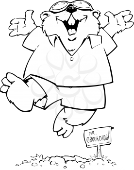 Groundhog's Clipart