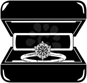 Diamondringsolitaire Clipart