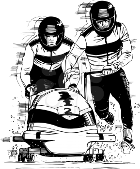 Bobsled Clipart