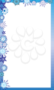 Snowflakesframecolor Clipart