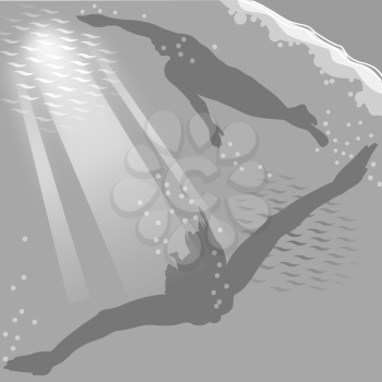 Swimmers Clipart