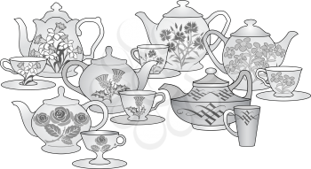 Teacups Clipart
