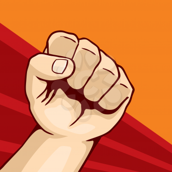 Royalty Free Clipart Image of a Fist