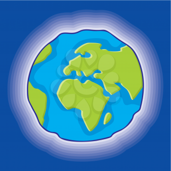 Royalty Free Clipart Image of a Globe