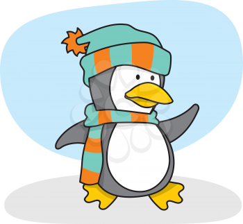 Royalty Free Clipart Image of a Penguin