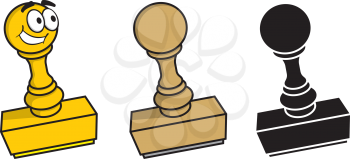 Royalty Free Clipart Image of Rubber Stamps