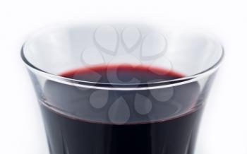 Macro of glass of wine