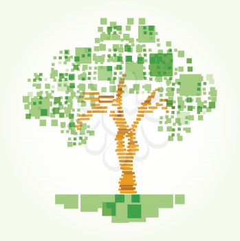 Royalty Free Clipart Image of an Abstract Tree