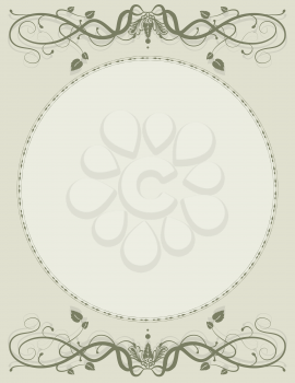 Royalty Free Clipart Image of a Decorative Scroll Background