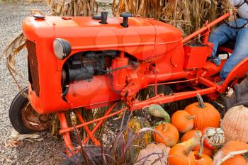 Royalty Free Photo of an Old Tractor