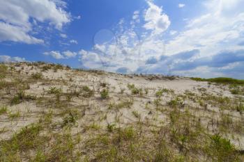 Sand dunes on the beach