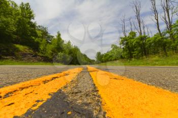 General view of a paved road