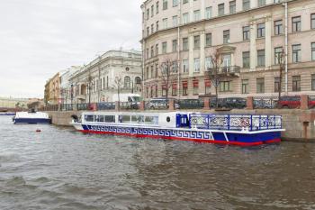 SAINT PETERSBURG, RUSSIA - APRIL 22:Street views of Saint Petersburg, Russia on April 22, 2015.