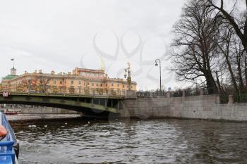 SAINT PETERSBURG, RUSSIA - APRIL 22:Street views of Saint Petersburg, Russia on April 22, 2015.