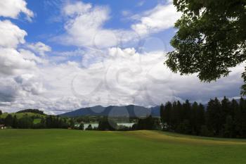 View of Bavarian Alps.