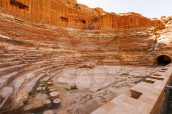 Views of the Lost City of Petra in the Jordanian desert.