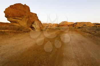 View of Timna Valley in Israeli Negev Desert.