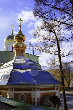 Sergiev Posad, Russia-April 9, 2015: The Trinity Lavra of St. Sergius is the most important Russian monastery and the spiritual centre of the Russian Orthodox Church.