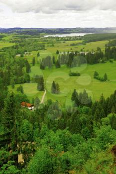 View of Bavarian Alps.