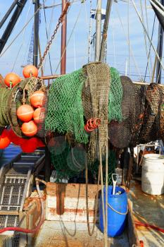 Galilee, Rhode Island, USA-May 11,2017: Galilee is a home to the largest fishing fleet in Rhode Island.