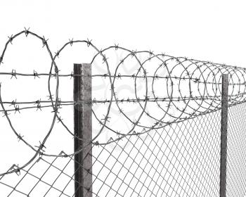 Royalty Free Clipart Image of a Chainlink Fence