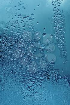 natural water drops and frost texture