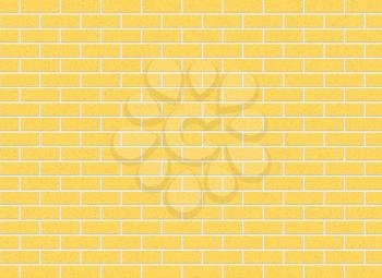 illustration of a yellow brick wall background