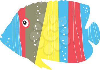 vector abstract tropical fish