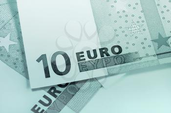 ten euro money, abstract background