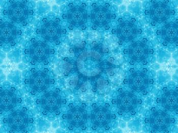 Blue background with abstract fresh pattern
