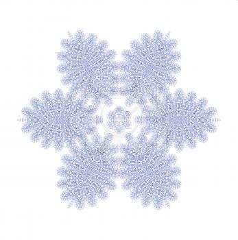 Abstract shape in the form of snowflake