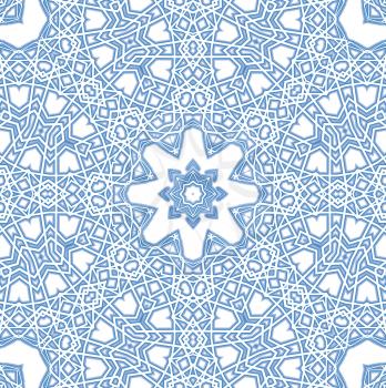 Background with abstract blue pattern on white