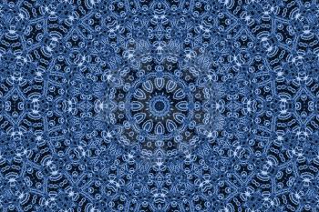 Abstract blue ornamental background