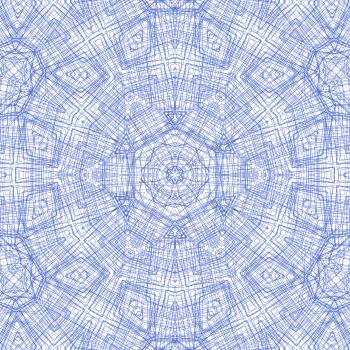 Abstract background with blue lines concentric pattern