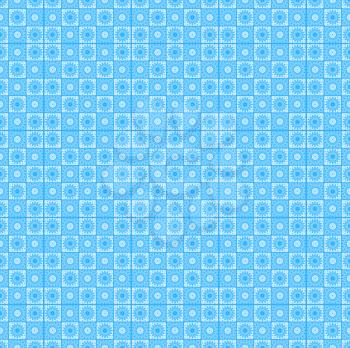 Background with abstract blue repeating pattern