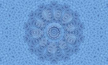 Blue background with abstract radial pattern