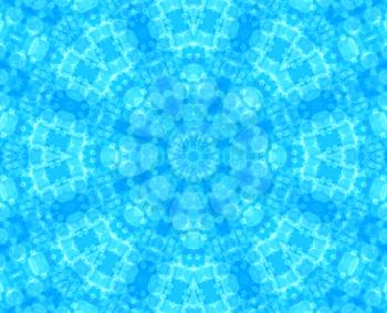 Blue abstract background with bubbles pattern