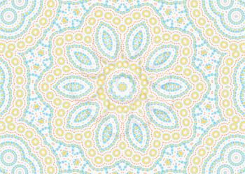 White background with abstract concentric color pattern